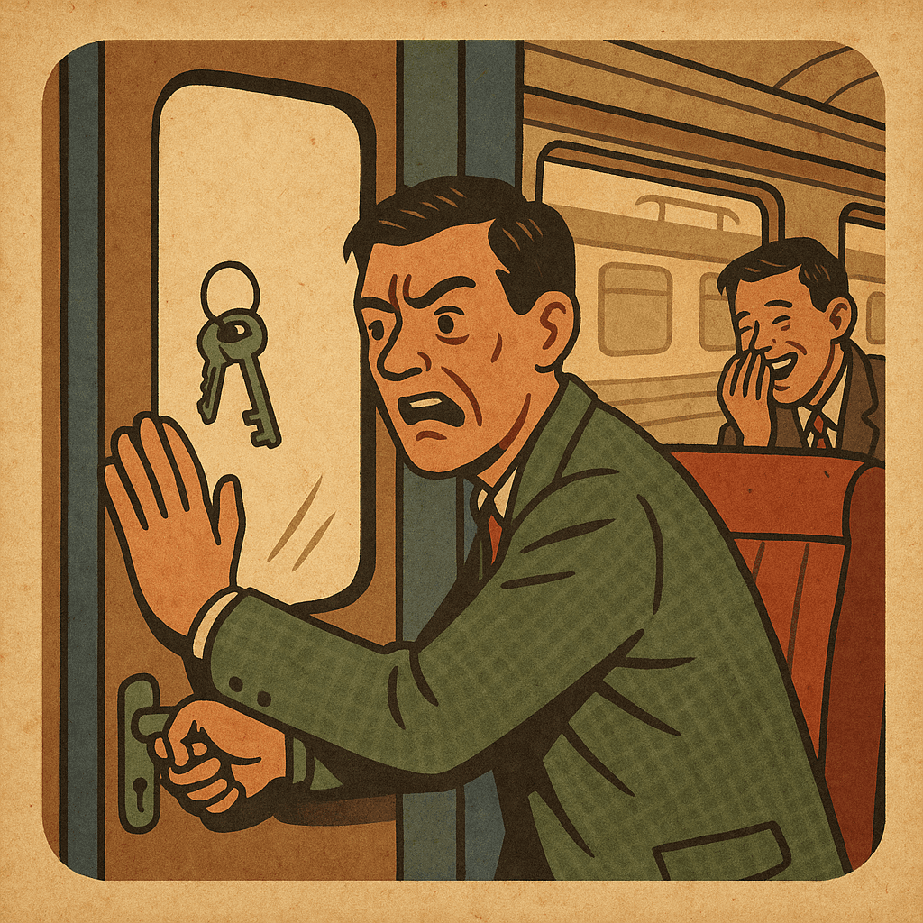 Key Prank on the Train