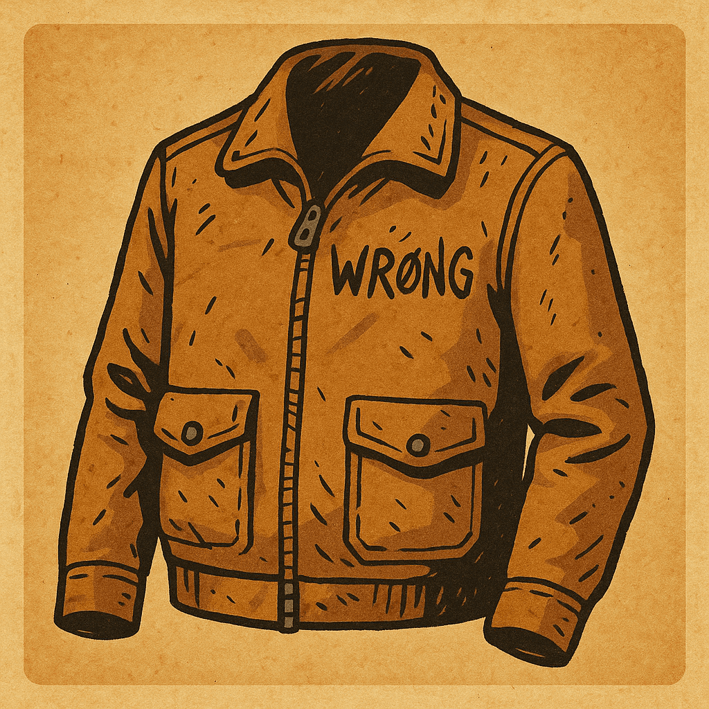 Tan Leather Jacket of Wrong