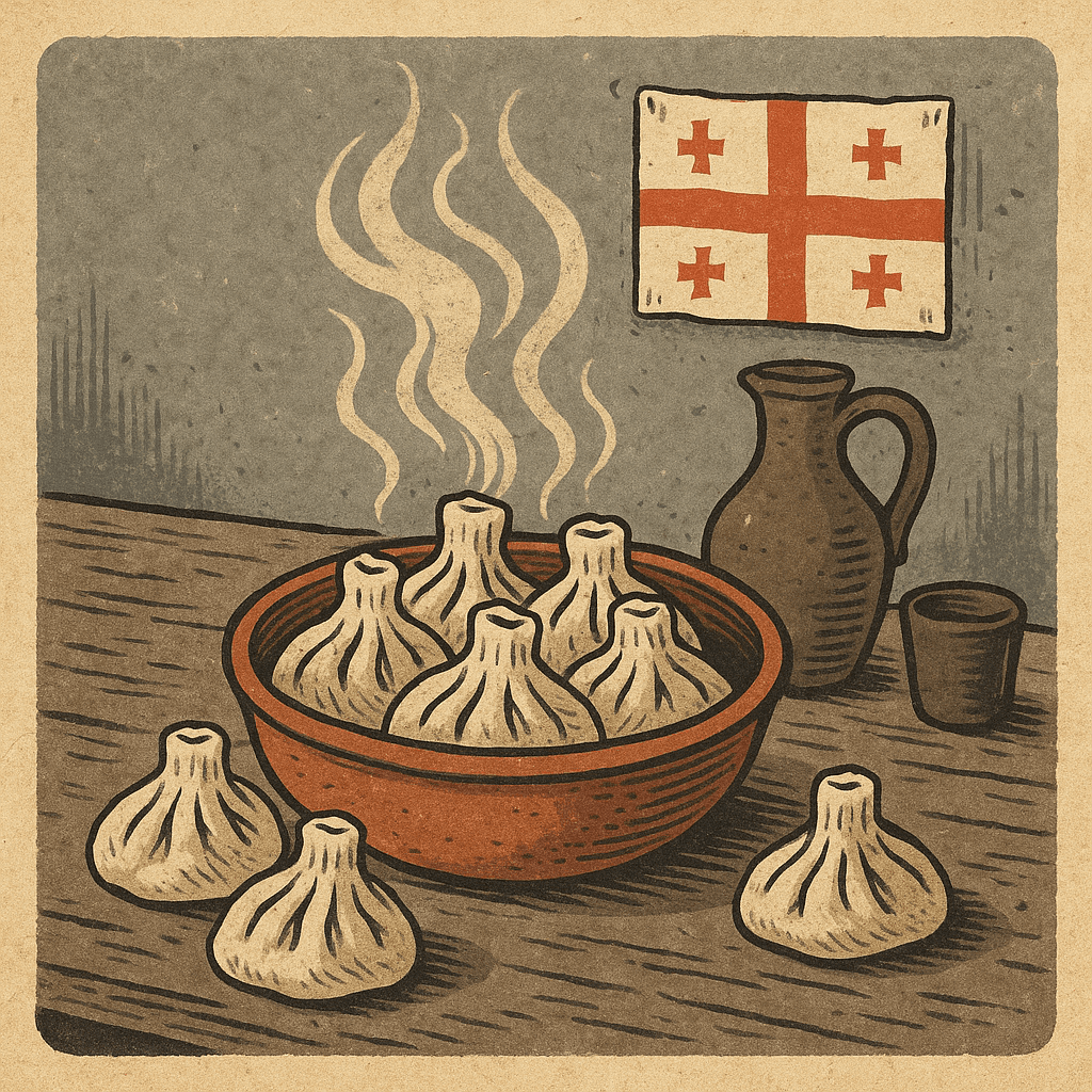 Georgian Dumplings with Doughy Nexii